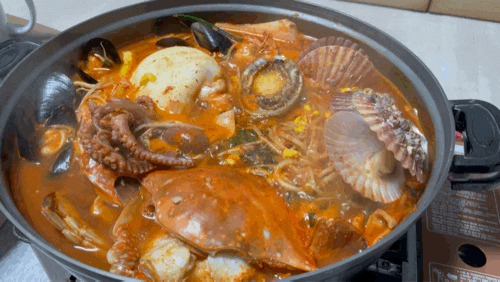  밥도둑 해물탕,양념새우장 비빔밥 포장 후기 #연안식당 원주행구점
