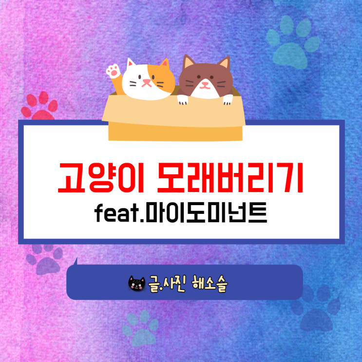  고양이 모래 버리기(feat. 마이도미넌트 벤토나이트)