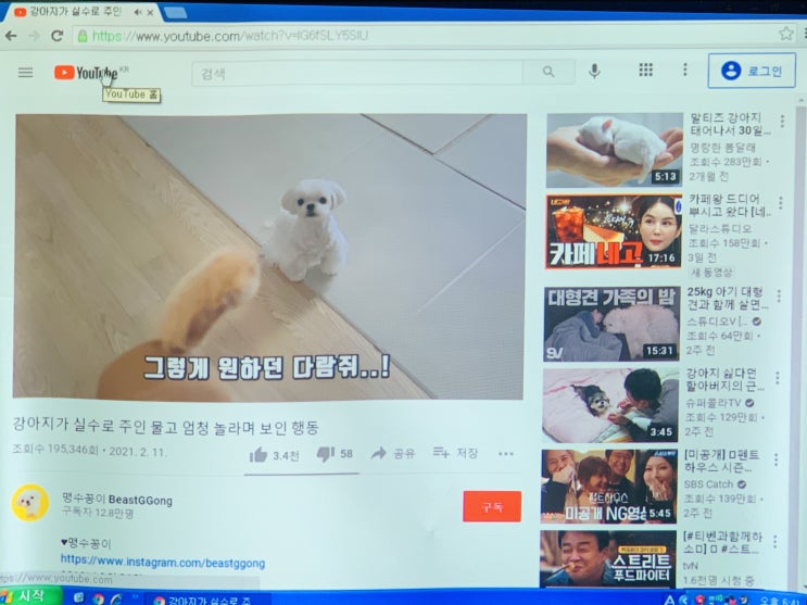  논술학원 강의용빔프로젝터 고심 끝에 빔스크린설치