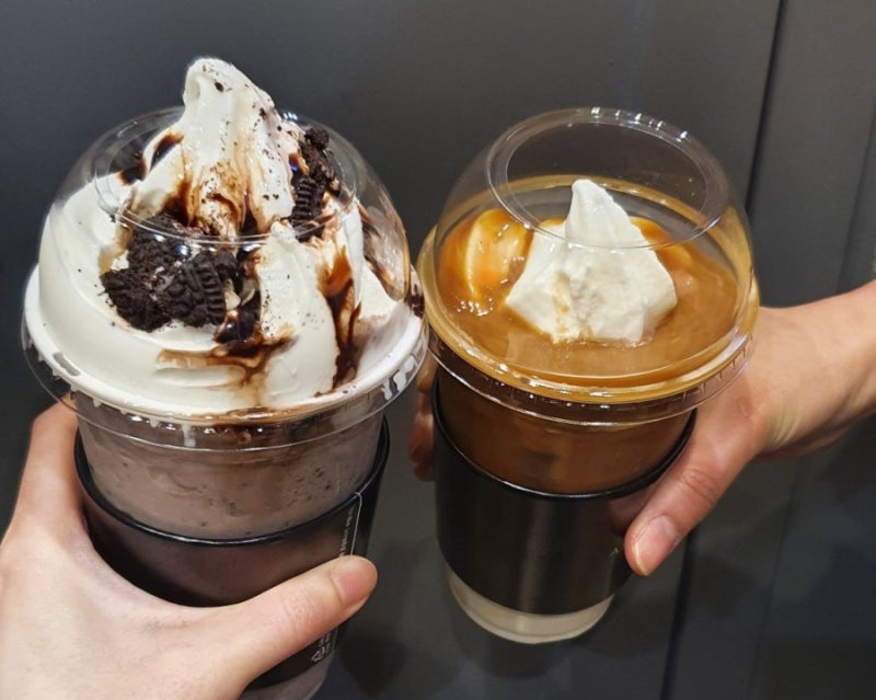 상하목장아이스크림이라 더 맛있는 컴포즈커피 광교중앙역점 (21.03.02) : 네이버 블로그