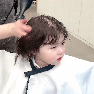  출산후 뿌염, 29개월 가온이 첫파마 - 시흥동 미용실 추천 마레헤어