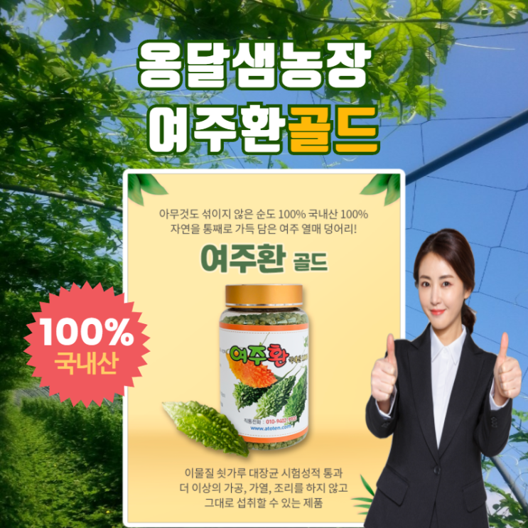 여주환 당뇨 혈당 여주환효능 국내산100%