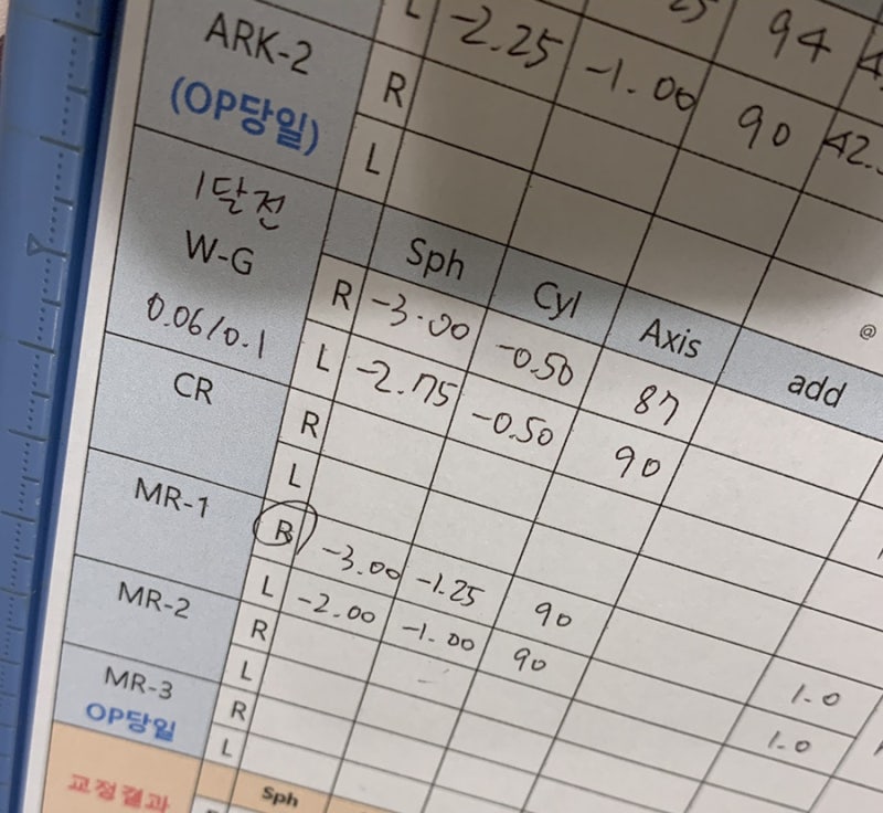 부천 하나서울안과에서 라섹수술을 해온 솔직한 검사부터 당일 리뷰(검사, 비용, 통증, 난시교정) 4