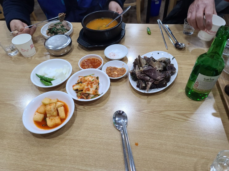  광명시장 유명순대국