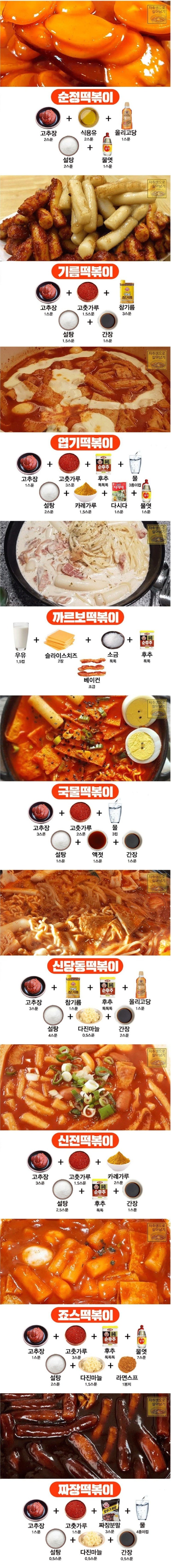 성공률 99.9% 황금비율 떡볶이 레시피 성공률 99.9% 황금비율 떡볶이 레시피