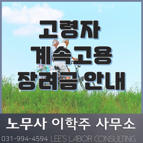 고령자 계속고용 장려금 안내 (고양시 노무사, 고양 노무사) 고령자 계속고용 장려금 안내 (고양시 노무사, 고양 노무사)