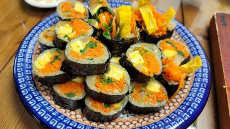 전주에서 유명한 당근김밥 맛남의 광장 당근김밥(베타카로틴, 비타민 A)