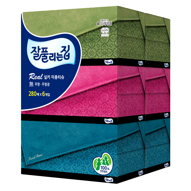 선택고민 해결 잘풀리는집 리얼실키 천연펄프 미용티슈, 6개입, 1팩(로켓배송) 추천합니다 선택고민 해결 잘풀리는집 리얼실키 천연펄프 미용티슈, 6개입, 1팩(로켓배송) 추천합니다