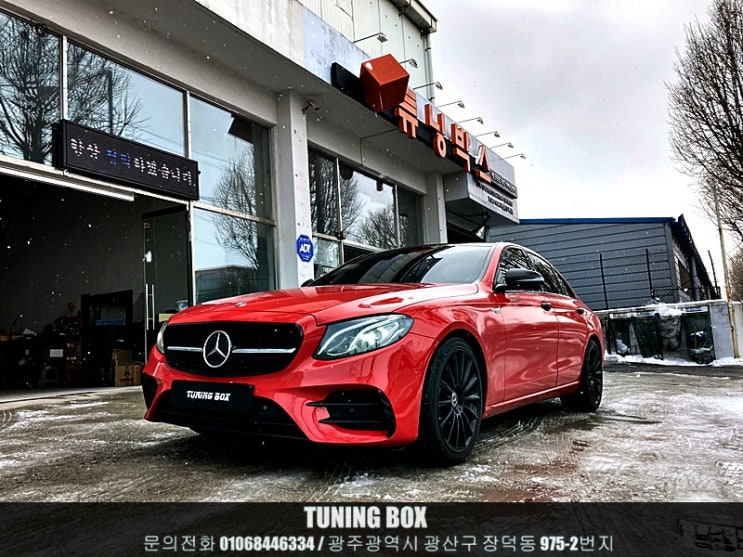  벤츠 E43 AMG 전자배기음 저스트 싱글 사운드 제너레이터 장착[광주 튜닝박스]