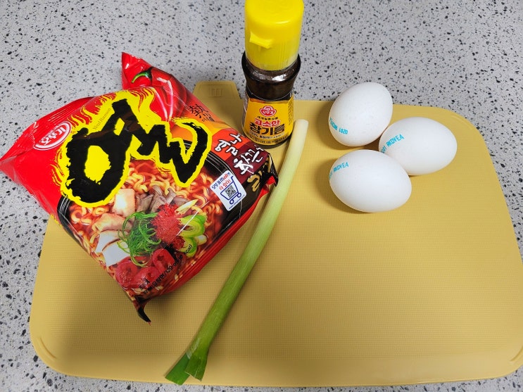  백파더 참기름 계란 라면 맛있게 끓이기 ::