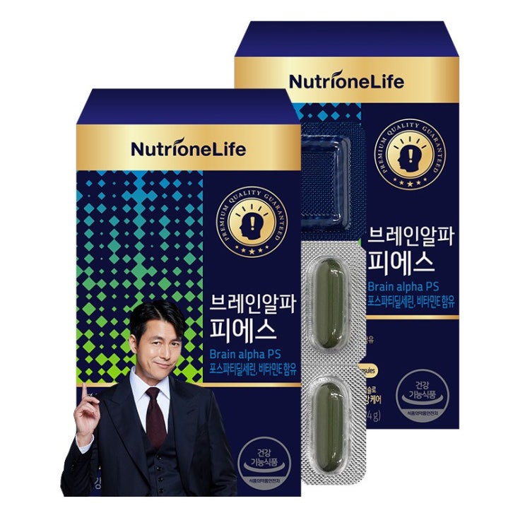 잘나가는 뉴트리원 포스파티딜세린 뇌 영양제 두뇌건강 인지력 개선 항산화 비타민E 브레인알파피에스+ 활력환, 2box, 30캡슐 ··· 잘나가는 뉴트리원 포스파티딜세린 뇌 영양제 두뇌건강 인지력 개선 항산화 비타민E 브레인알파피에스+ 활력환, 2box, 30캡슐 ···