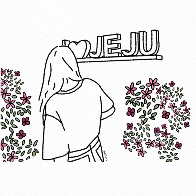  [라인드로잉] 제주 라인 크래용 드로잉