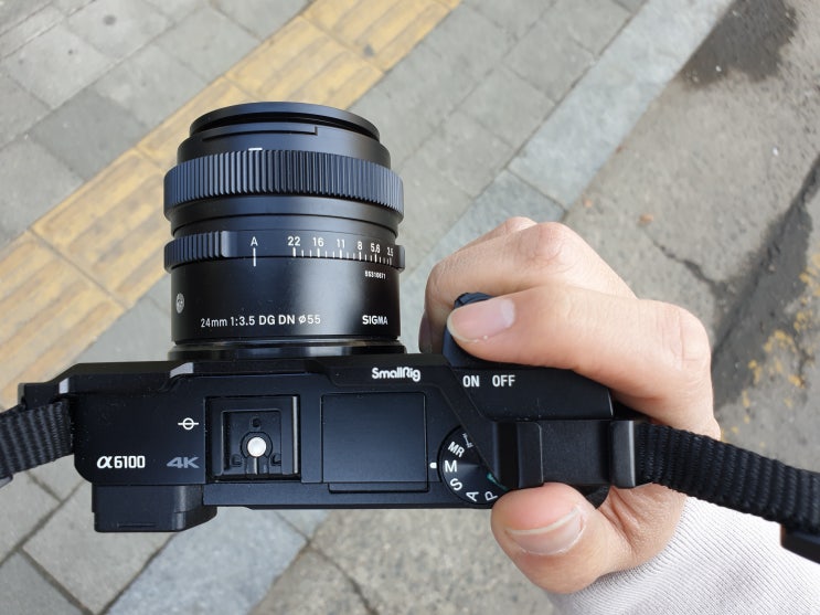  SIGMA 시그마 FE 24mm F3.5 렌즈 수령 및 간단한 후기 (with a6100 크롭바디)