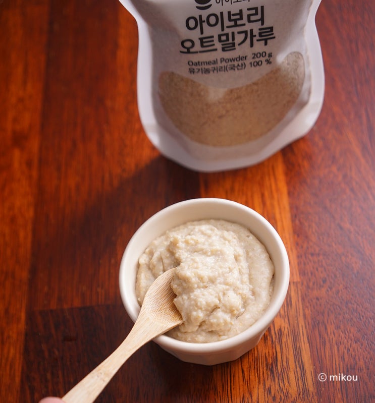  오트밀 이유식, 아이보리 귀리 가루 빵과 오트밀 가루 퓨레 만들기