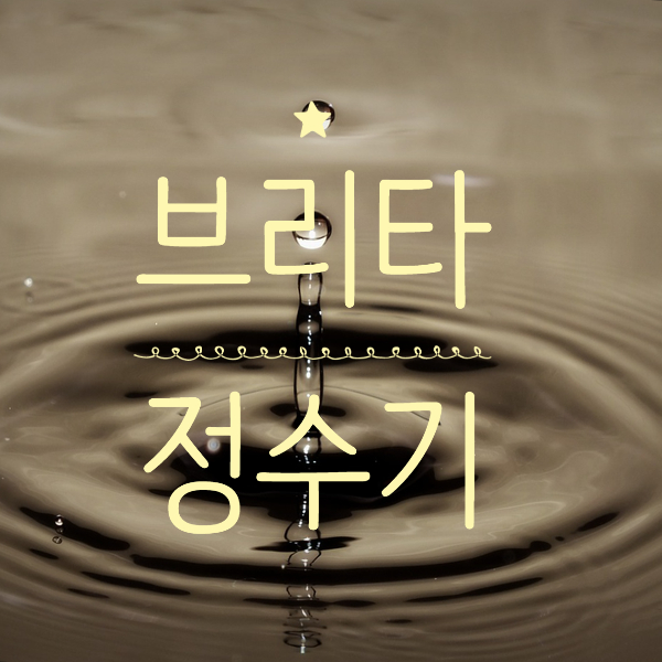  플라스틱 줄이는 간편 뚝딱 브리타 정수기