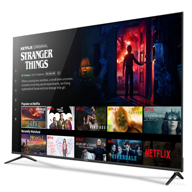  프리즘 베젤리스 스마트 HDR 165.1cm TV PTC65ULC, 스탠드형, 방문설치