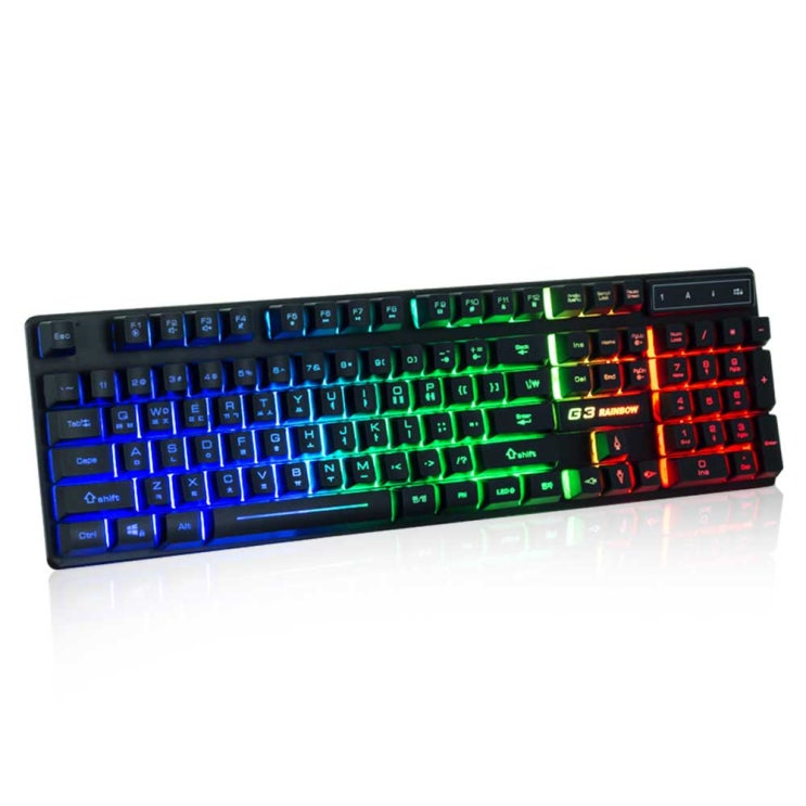 리뷰가 좋은 지클릭커 G3 Plus 레인보우 LED 키보드(로켓배송) ··· 리뷰가 좋은 지클릭커 G3 Plus 레인보우 LED 키보드(로켓배송) ···