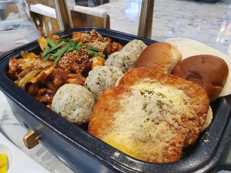  위례 서일로 카페거리 맛집 '올더플레이트 위례점'꼬꼬플레이트 + 쉬림프 엔쵸비 알리오 파스타