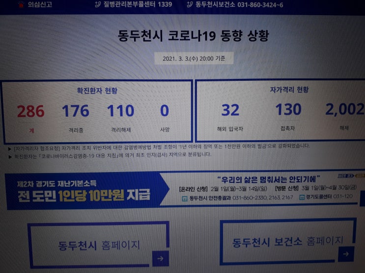  동두천 외국인 코로나 확진자 무더기 발생 초등학교 등교는