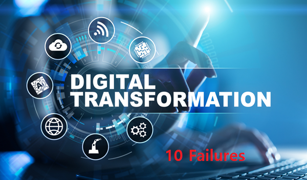 디지털 전환 10가지 실패 이유