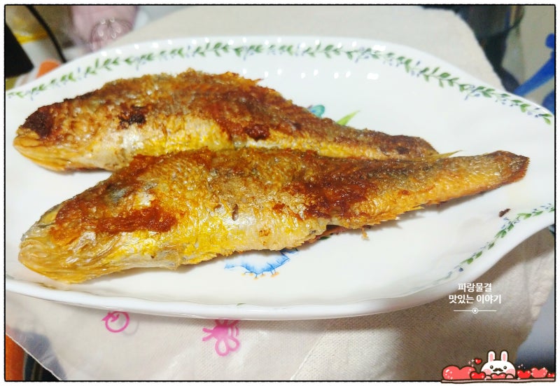 맛있는 굴비구이 조기굽는법 생선구이 1인1굴비 양면팬으로 해요.