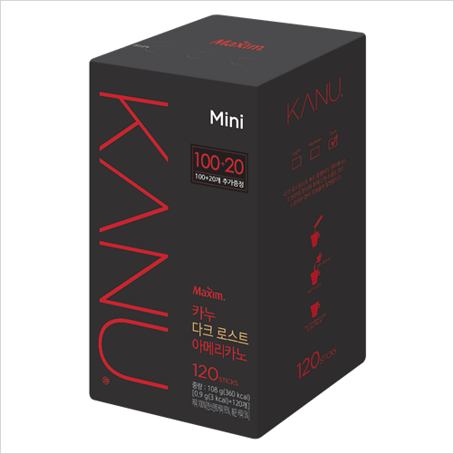잘나가는 동서식품 카누미니다크100T+20T, 108g, 아메리카노 ··· 잘나가는 동서식품 카누미니다크100T+20T, 108g, 아메리카노 ···