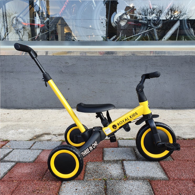 2021 로얄키즈 쓰리인원 접이식 멀티 유아 유모차 세발 자전거 밸런스 바이크 추천