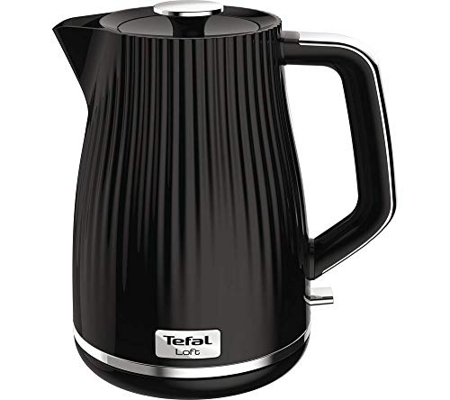 가성비 뛰어난 Russell Hobbs 커피포트 온도조절 전기 드립 스텐 무선 미니 유리 소형 Tefal Loft KO250840 주전자 – 1.7L 검정 플라스틱 3000W-96