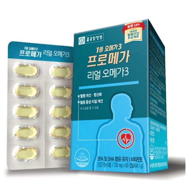 리뷰가 좋은 코스트코 종근당건강 프로메가 리얼오메가3 735mg x 60캡슐 3 Chongkundang Promega Real Omega, 단일, 1개 추천합니다