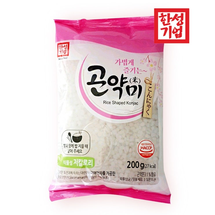 인기 많은 한성기업 한성 곤약미 200g, 단품 좋아요 인기 많은 한성기업 한성 곤약미 200g, 단품 좋아요