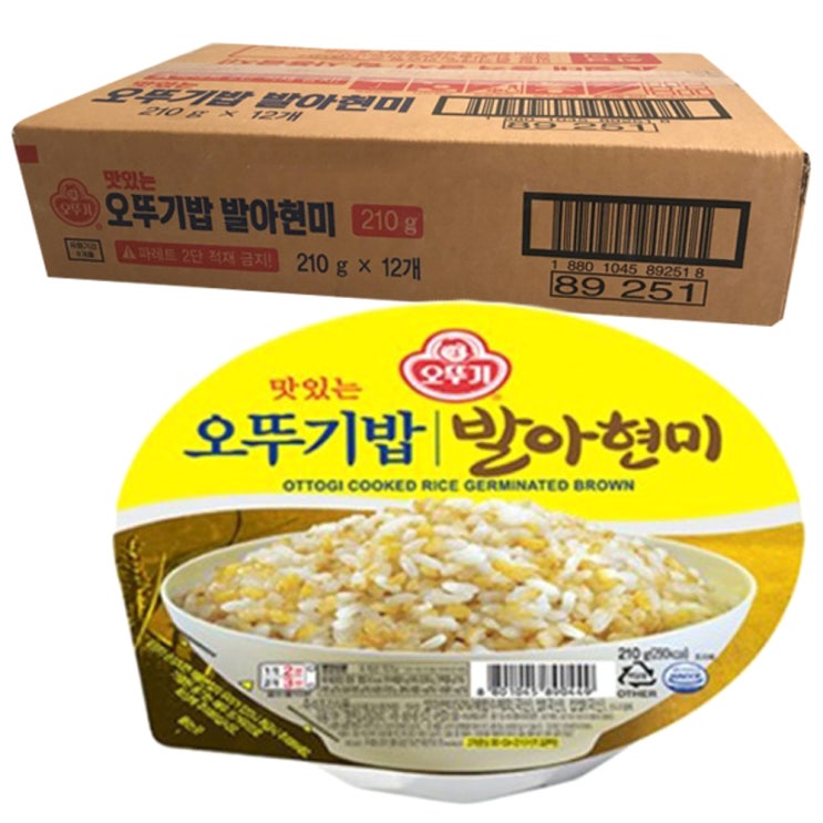 당신만 모르는 맛있는 오뚜기밥 발아현미, 210g, 24개 ···