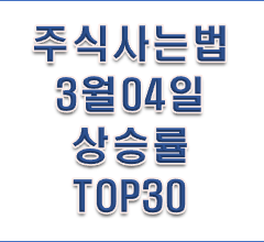  주식사는법 3월 04일 장마감시황