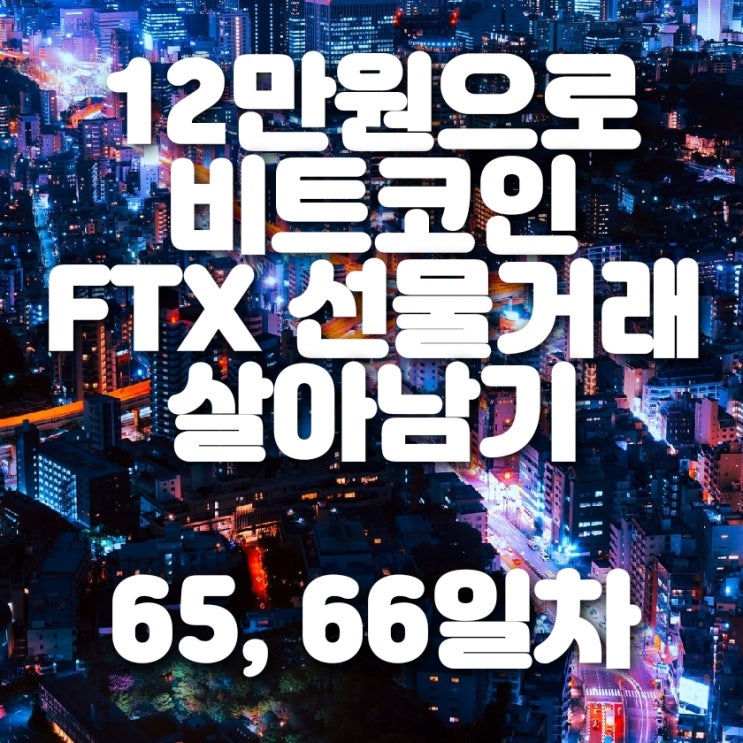  비트코인 FTX 선물거래 65, 66일차 ($1,000의 늪)
