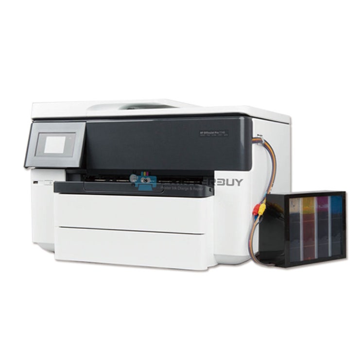 인기 급상승인 HP 오피스젯 프로 7740 무한잉크 프린터 팩스 A3 복합기 2단 트레이 1600, 단일상품 좋아요