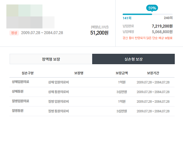  H 회사 다니시는 보험설계사 보험 가입 진행해드렸습니다~
