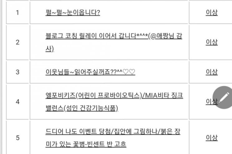  일상(검색누락, 애셋보기,먹는게 남는 것)