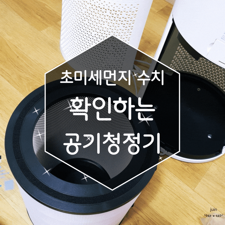 초미세먼지 수치 확인하는 가성비 공기청정기?
