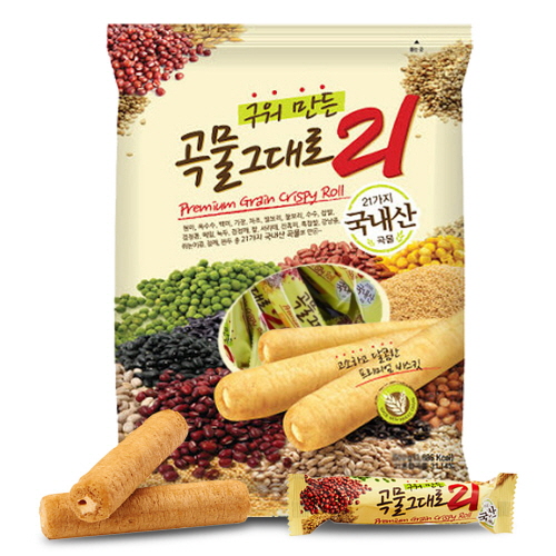 후기가 정말 좋은 구워만든 곡물그대로21 크리스피롤 500g 추천합니다