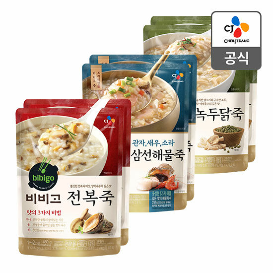 인기 많은 CJ 비비고 전복죽 2봉+삼선해물죽 2봉+녹두닭죽 2봉, 단일상품, 단일상품 추천합니다 인기 많은 CJ 비비고 전복죽 2봉+삼선해물죽 2봉+녹두닭죽 2봉, 단일상품, 단일상품 추천합니다