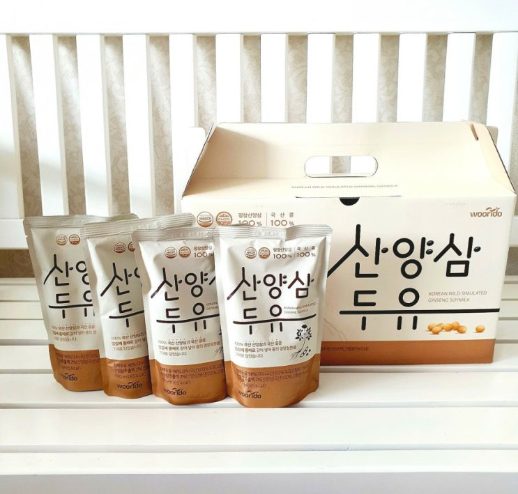  무설탕 무첨가 우리두 산양삼두유 아침대용으로 완벽해요