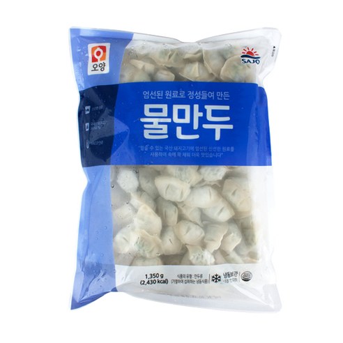 핵가성비 좋은 사조오양 속이 꽉 찬 대용량 물만두 1.35kg 만두, 1개 ··· 핵가성비 좋은 사조오양 속이 꽉 찬 대용량 물만두 1.35kg 만두, 1개 ···