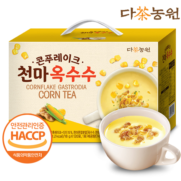 인기있는 다농원 옥수수담은 콘푸레이크 천마차 120T, 120개입, 18g ··· 인기있는 다농원 옥수수담은 콘푸레이크 천마차 120T, 120개입, 18g ···