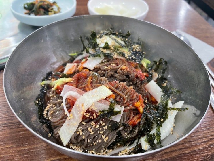 비빔메밀막국수 해오름봉평메밀막국수 당산막국수맛집