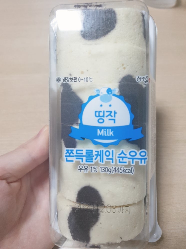  CU 편의점 간식: CU 쫀득롤케익 순우유