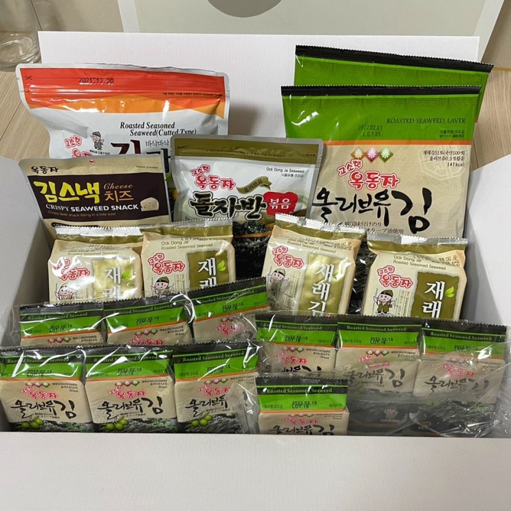  [옥동자김 김선물세트 하나면 집밥 반찬 걱정 끝!]