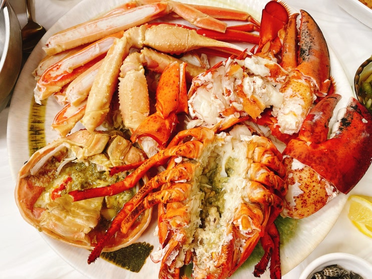  포항 죽도시장 맛집 랍스타 대게 회 를 함께 즐기는 운하회대게식당