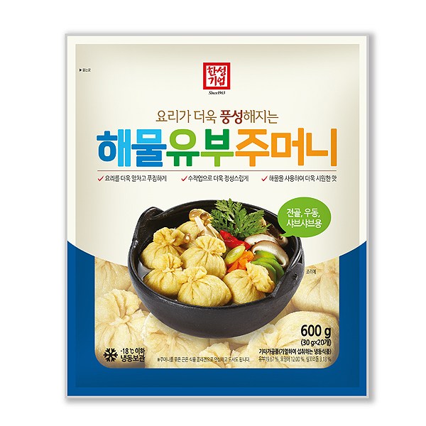 구매평 좋은 SB/2/한성 해물 유부주머니 600g/유부/전골, 1개 추천합니다 구매평 좋은 SB/2/한성 해물 유부주머니 600g/유부/전골, 1개 추천합니다