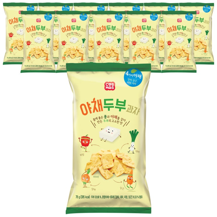 구매평 좋은 코스모스제과 야채두부과자, 78g, 12개(로켓배송) 추천해요 구매평 좋은 코스모스제과 야채두부과자, 78g, 12개(로켓배송) 추천해요