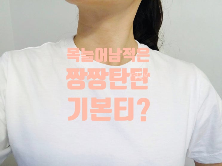  유니섹스 사계절 이너티 지오다노 기본 반팔티셔츠 (세탁 고온 건조 후 비교)