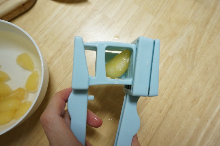  다이소 마늘슬라이서로 명란파스타 만들기